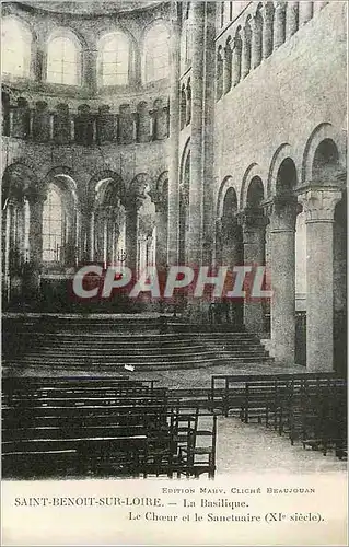 Ansichtskarte AK Saint benoit sur loire la basilique le choeur et le sanctuaire (xi siecle)