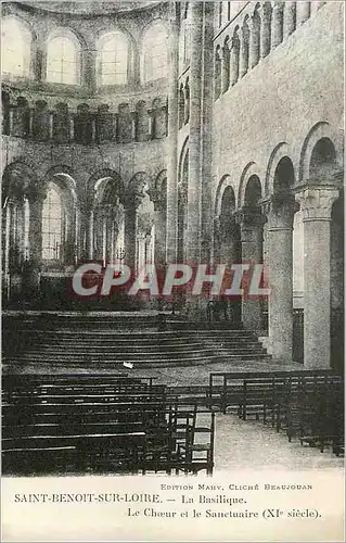 Cartes postales Saint benoit sur loire la basilique le choeur et le sanctuaire (xi siecle)