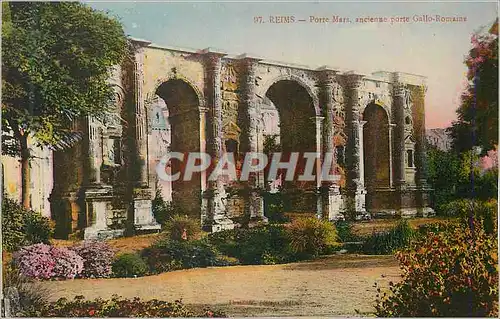 Cartes postales 37 reims porte mars ancienne porte gallo romaine