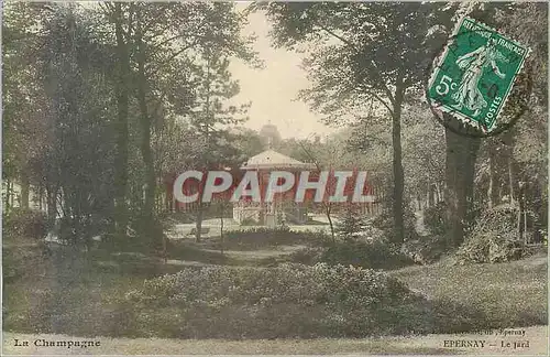 Cartes postales La champagne epernay le jard