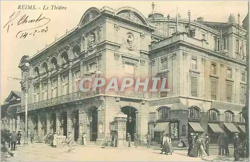 Cartes postales Reims le theatre