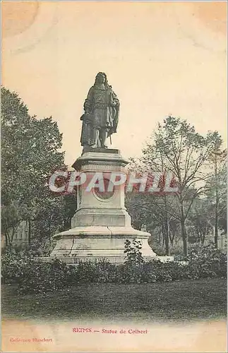Cartes postales Reims statue de colbert