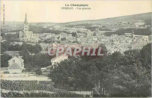 Cartes postales La champagne epernay vue generale