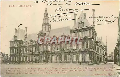 Cartes postales Reims l hotel de ville