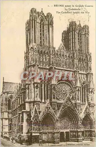 Ansichtskarte AK Reims avant la grand guerre la cathedrale Militaria