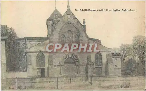 Cartes postales Chalons sur marne eglise saint jean
