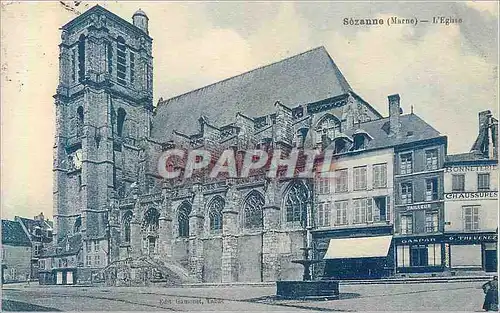 Cartes postales Sezanne(marne) l eglise
