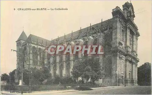 Cartes postales 9 chalons sur marne la cathedrale