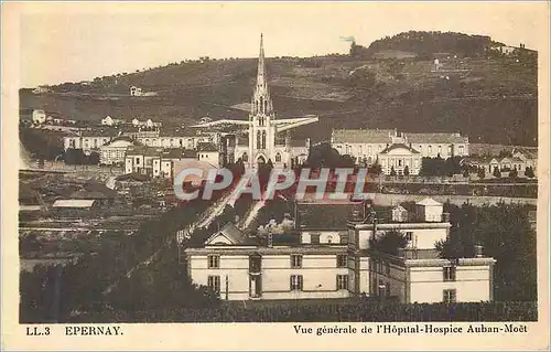 Cartes postales Epernay vue generale de l hopital hospice auban moet