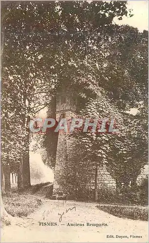 Cartes postales Fismes anciens remparts