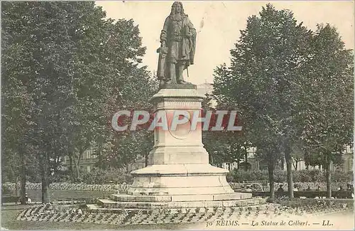 Cartes postales 30 reims la statue de colbert