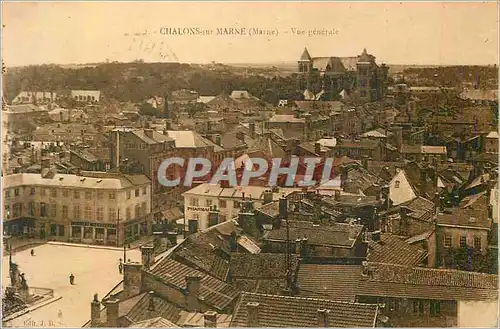 Cartes postales Chalons sur marne(marne) vue generale