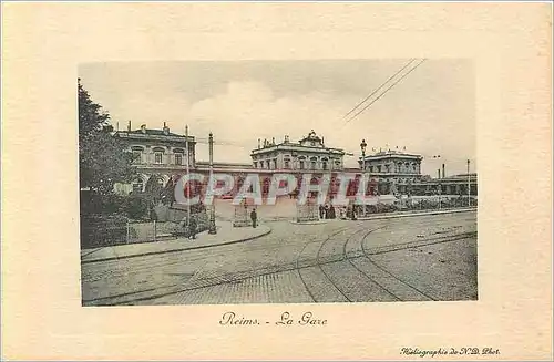 Cartes postales Reims la gare