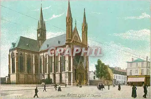 Cartes postales 1046 reims eglise st thomas