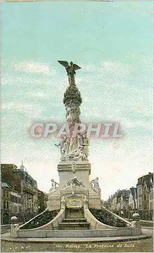 Cartes postales 111 reims la fontaine  de sube