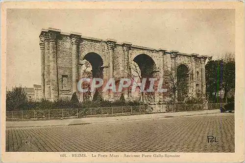 Cartes postales 601 reims la porte mars ancienne porte callo romaine
