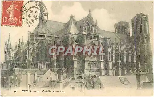 Cartes postales 96 reims la cathedrale