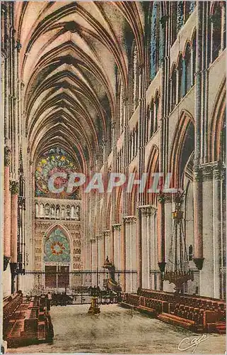 Cartes postales 305 cathedrale de reims la nef vue prise du choeur