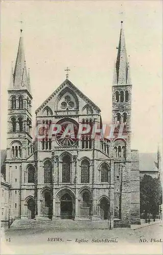 Cartes postales 14 reims eglise saint remi
