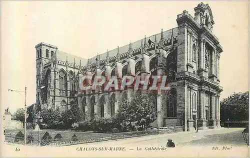 Cartes postales Chalons sur marne la cathedrale