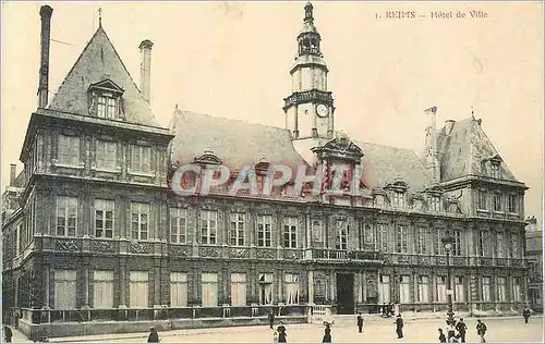 Cartes postales Reims hotel de ville
