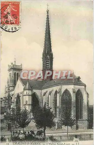 Cartes postales 32 chalons s marne l eglise saint loup