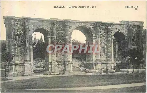 Cartes postales Reims Porte Mars (m h)