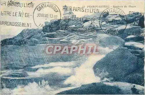 Cartes postales Perros Guirec Rochers du Phare