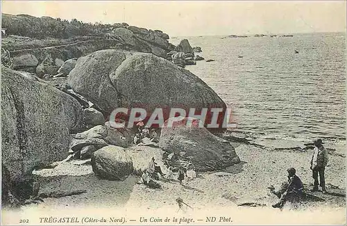 Ansichtskarte AK Tregastel (Cotes du Nord) Un Coin de la Plage