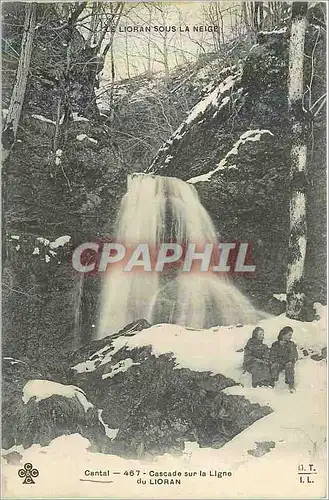 Ansichtskarte AK Cantal Cascade sur la Ligne du Lioran