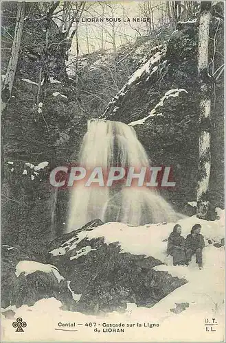 Cartes postales Cantal Cascade sur la Ligne du Lioran