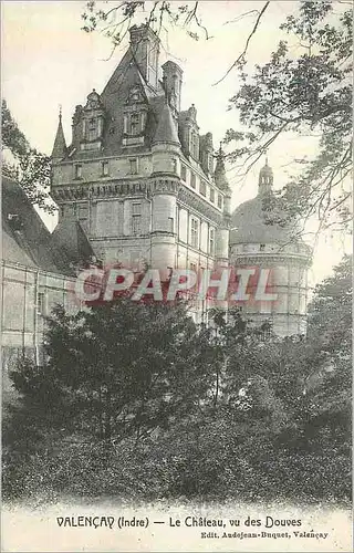 Cartes postales Valencay (Indre) Le Chateau vu des Douves