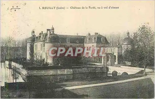 Cartes postales Reuilly (Indre) Chateau de la Ferte Vu a Vol d'Oiseau