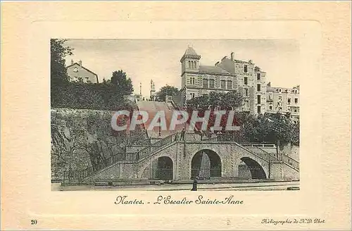 Cartes postales Nantes L'Escalier Sainte Anne