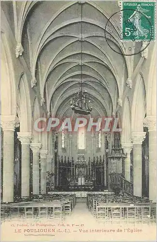 Cartes postales Le Pouliguen (L I) Vue Interieur de l'Eglise