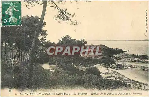 Cartes postales Saint Brevin L'Ocean (Loire Inf) Le Pointeau Rochers de la Pointe et Fontaine de Jouvence