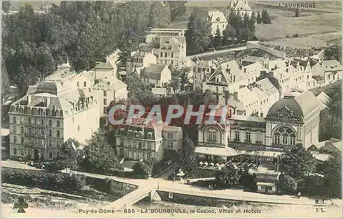 Cartes postales La Bourboule Puy de Dome Le Casino Villas et Hotels