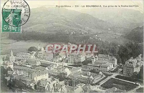 Cartes postales La Bourboule Puy de Dome Vue Prise de la Roche des Fees