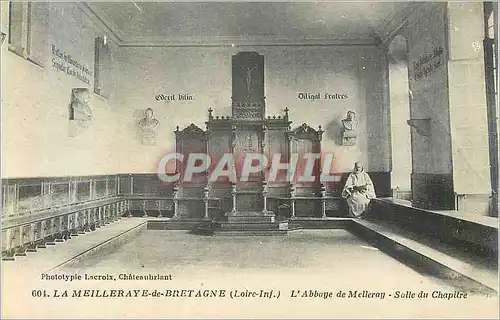 Cartes postales La Meilleraye de Bretagne (Loire Inf) L'Abbaye de Melleray Salle du Chapitre