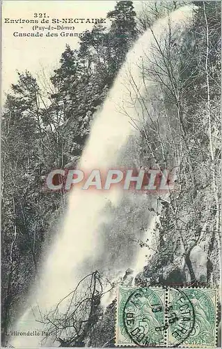 Ansichtskarte AK Environs de Saint Nectaire (Puy de Dome) Cascade des Granges