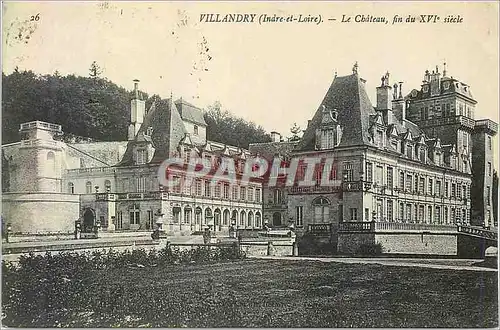 Cartes postales Villandry (Indre et Loire) Le Chateau Fin du XVIe Siecle