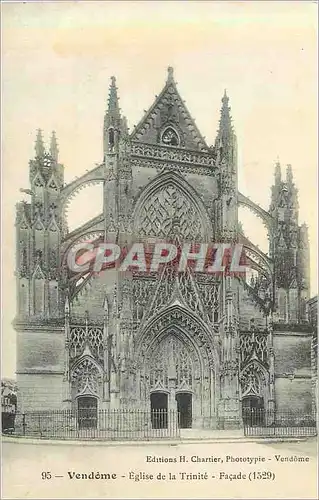 Cartes postales Vendome Eglise de la Trinite Facade (1529)