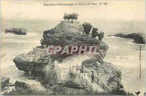 Ansichtskarte AK Biarritz Pittoresque Le Rocher du Basta