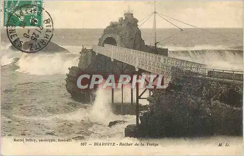 Cartes postales Biarritz Rocher de la Vierge