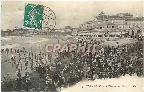 Ansichtskarte AK Biarritz L'Heure du Bain