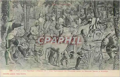 Cartes postales Pau Le Chateau Henri IV Une Tapisserie de Flandre dans la Grande Salle a Manger