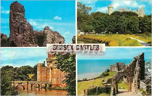 Cartes postales moderne Sussex Castles Pevensey Hurstmonceux Arundel Hastings