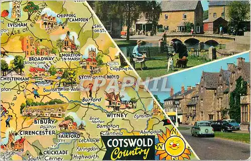 Cartes postales moderne Cotswold Country Bourton on the Water Broadway