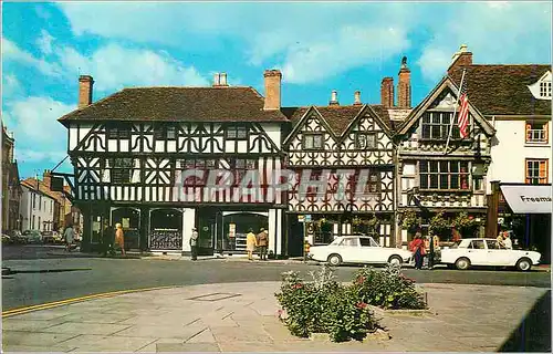 Cartes postales moderne Stratford Upon Avon The Old Tudor House The Garrick inn and Harvard House