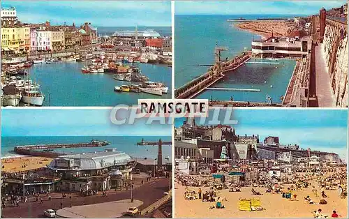 Cartes postales moderne Ramsgate The Harbour the Bathing Pool Royal Victoria Pavilion East Sands